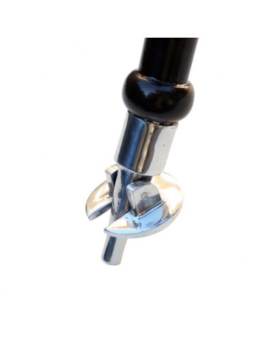 Stoel 3-poot leer hoog 75 cm