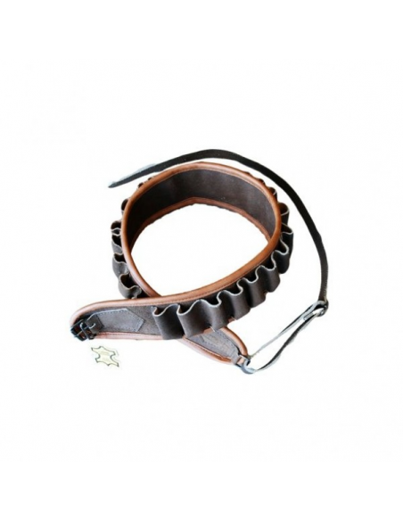 Patronen riem antique leer