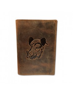 Lederen jachtpapieren etui...