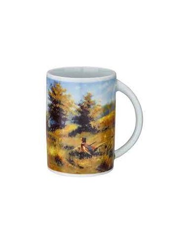 4 Koffiebekers met jacht afbeelding