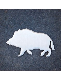 Autosticker RVS Wildzwijn