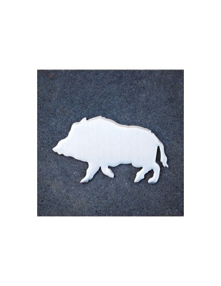 Autosticker RVS Wildzwijn