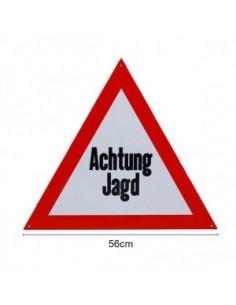 Signaalbord Achtung Jagd 56cm