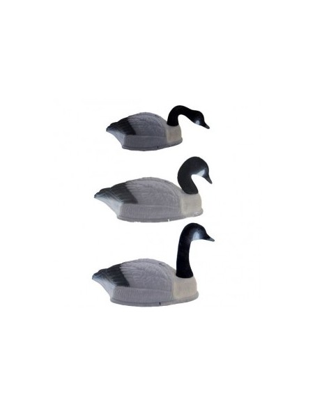 Lokvogel gans- Canada gans stapelbaar geflockt set 6 stuks