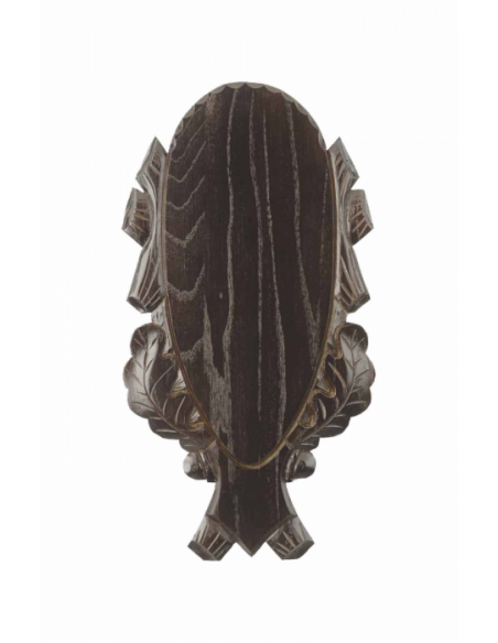 Trofee plank hert 50x23 cm- donker